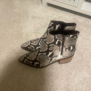 Bleecker and Bond_Leather Snakeskin Print boots